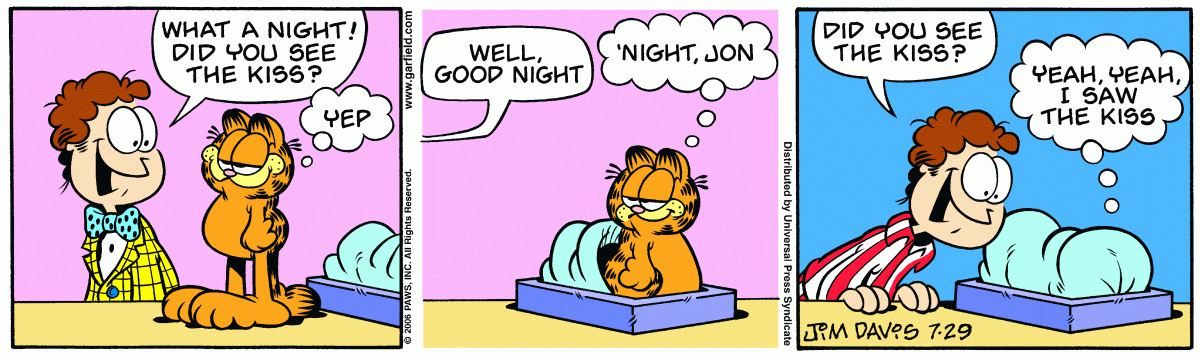 Garfield, July 29, 2006