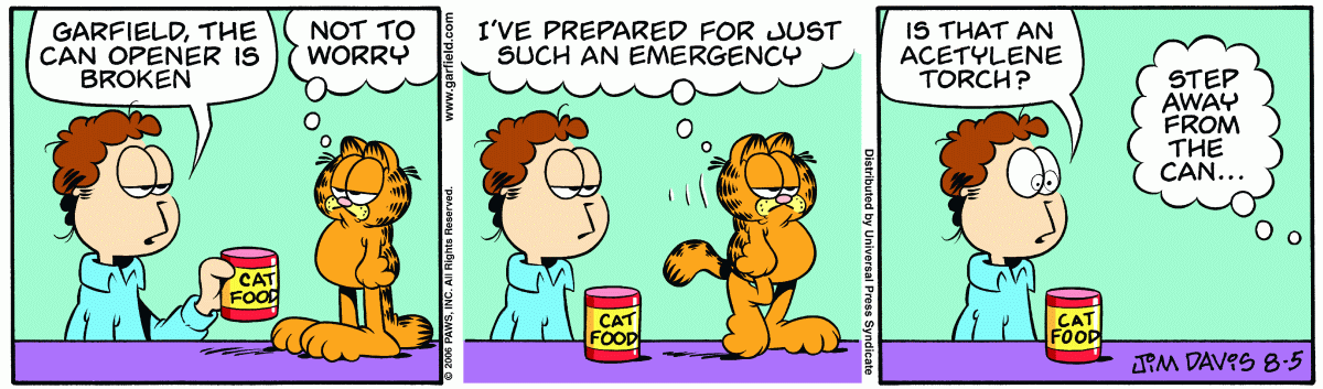 Garfield, August 5, 2006