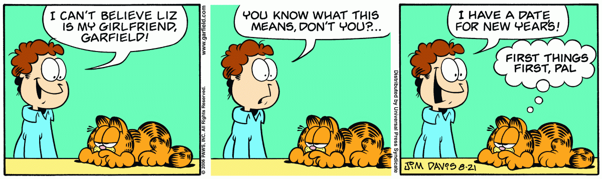 Garfield, August 21, 2006