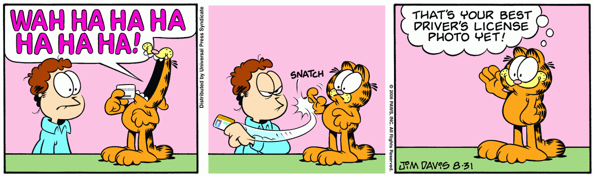 Garfield, August 31, 2006