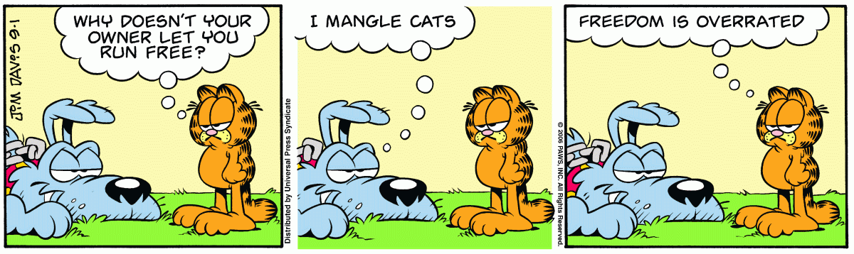 Garfield, September 1, 2006