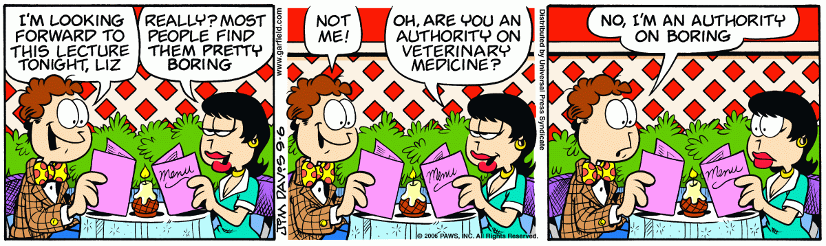 Garfield, September 6, 2006