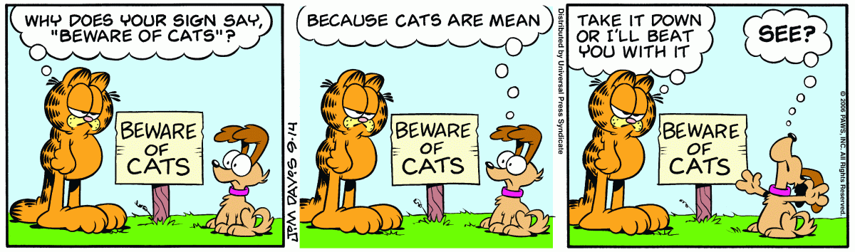 Garfield, September 14, 2006