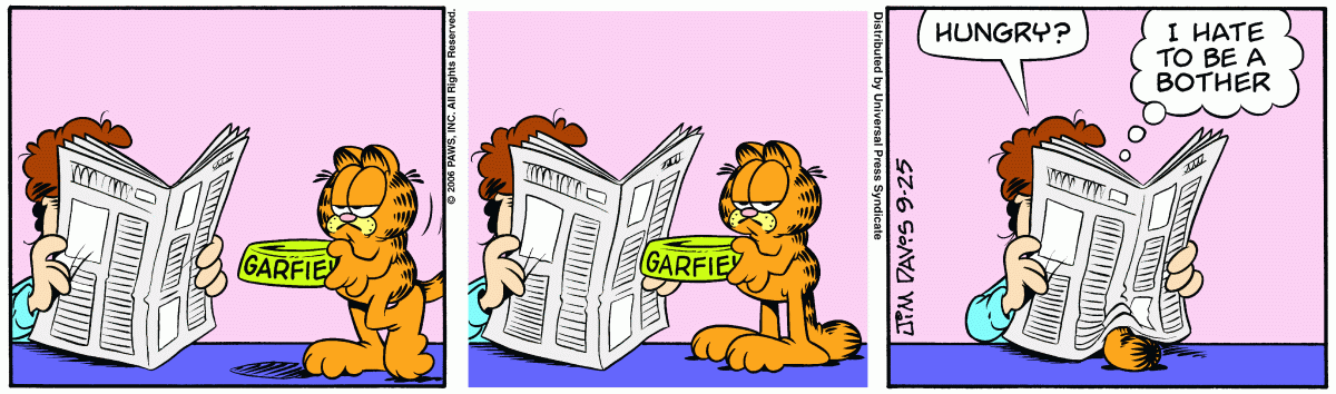 Garfield, September 25, 2006