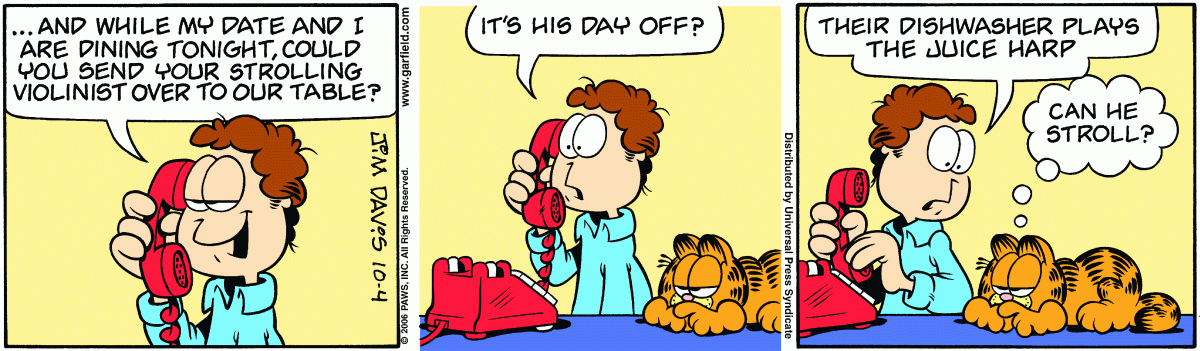 Garfield, October 4, 2006