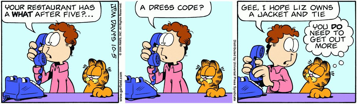 Garfield, October 5, 2006