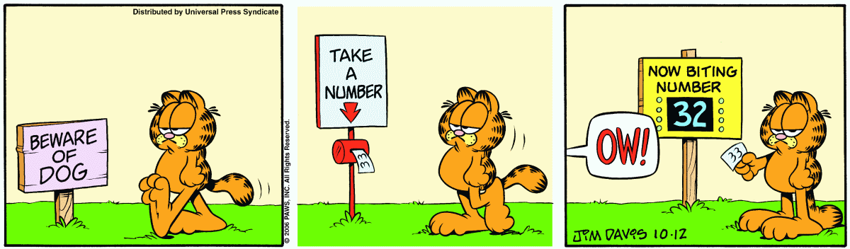 Garfield, October 12, 2006