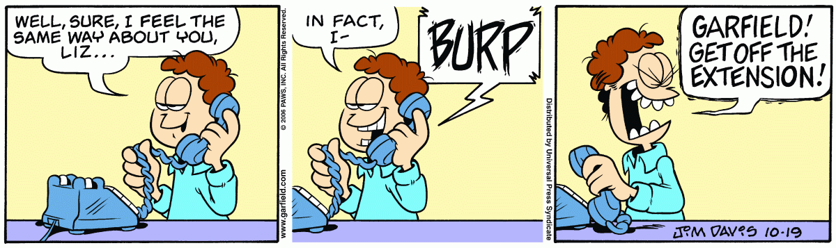 Garfield, October 19, 2006