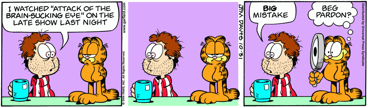Garfield, October 31, 2006