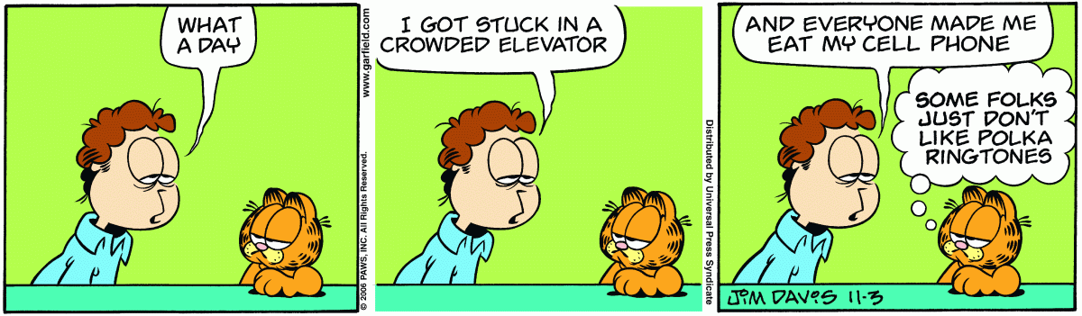 Garfield, November 3, 2006