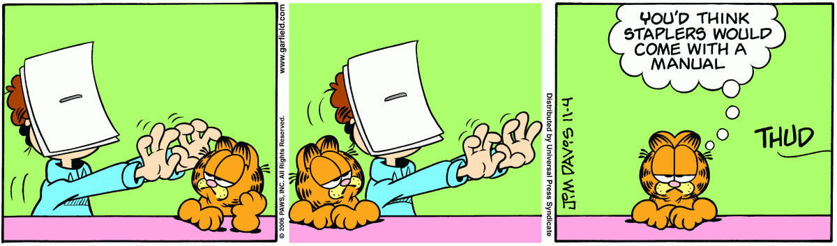 Garfield, November 4, 2006