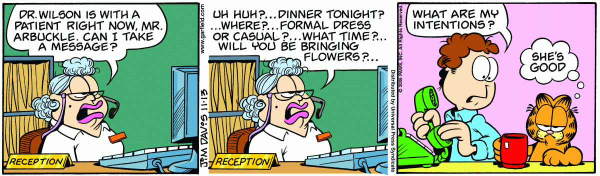 Garfield, November 13, 2006
