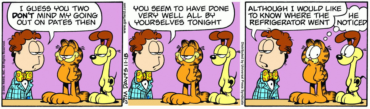 Garfield, November 18, 2006