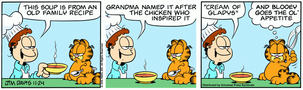 Garfield, November 24, 2006