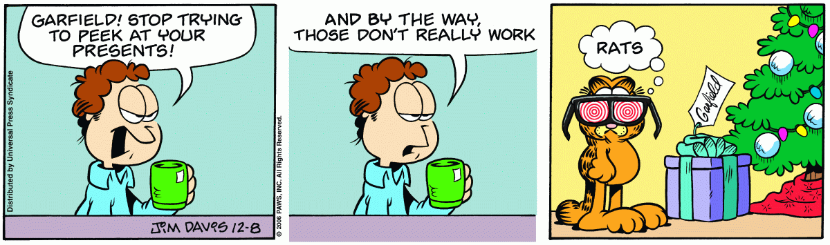Garfield, December 8, 2006