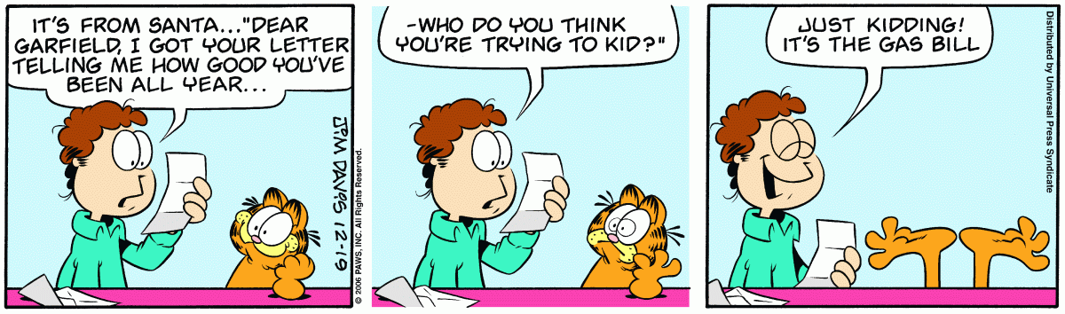 Garfield, December 19, 2006