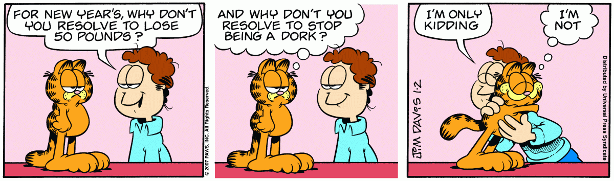 Garfield, January 2, 2007