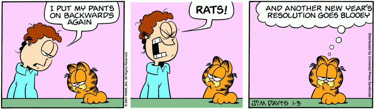 Garfield, January 3, 2007