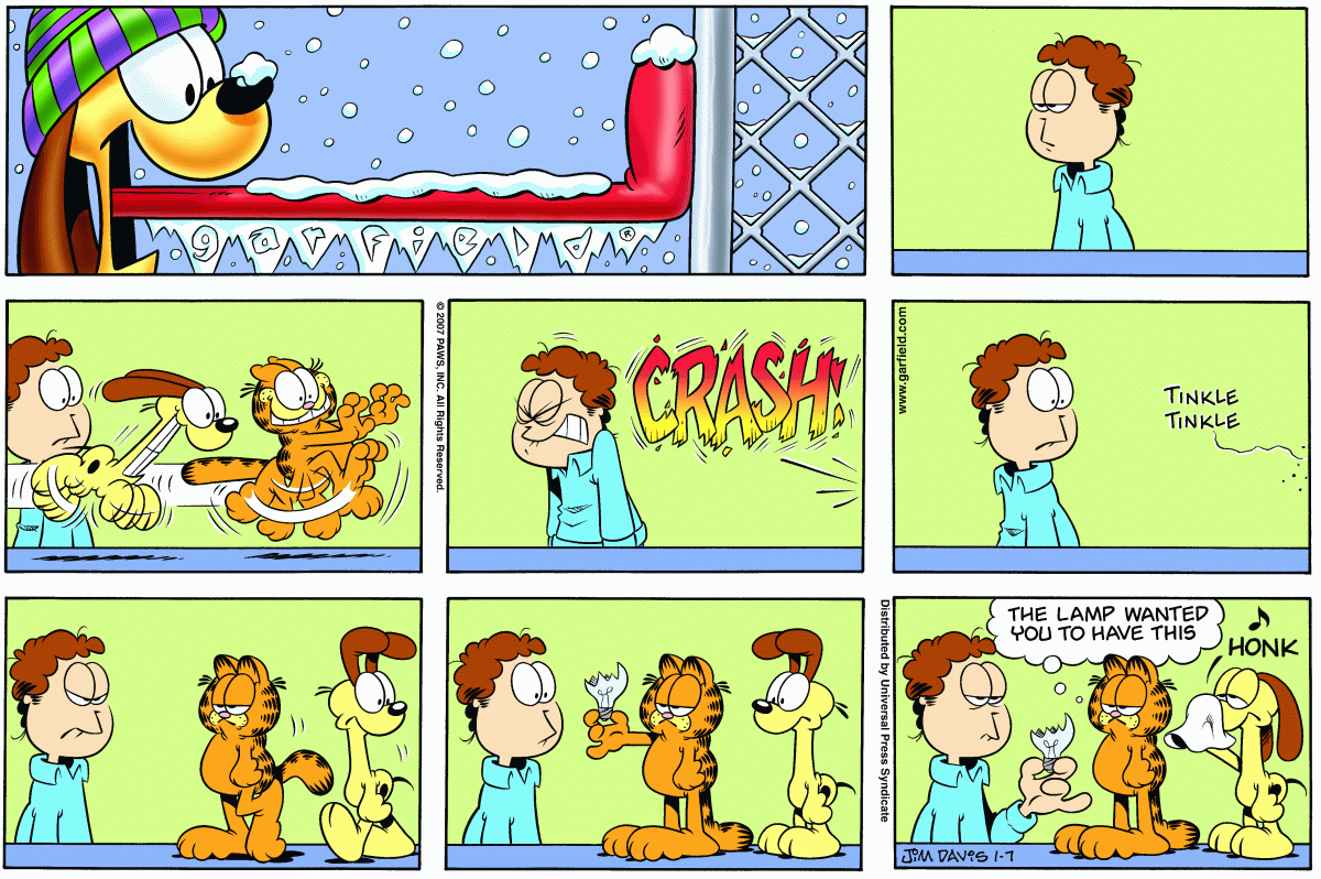 Garfield, January 7, 2007