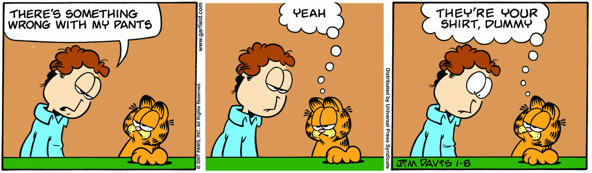 Garfield, January 8, 2007