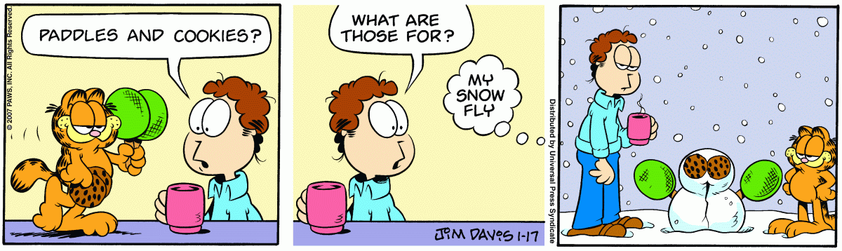 Garfield, January 17, 2007
