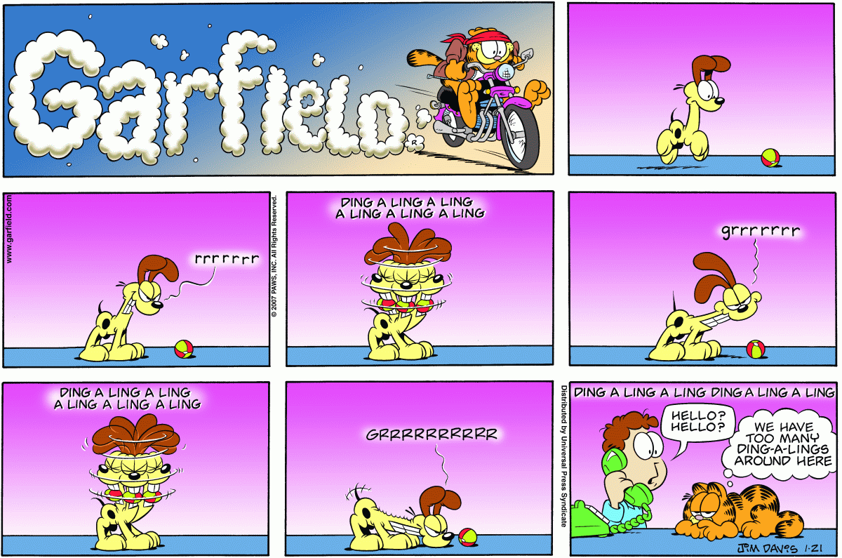 Garfield, January 21, 2007