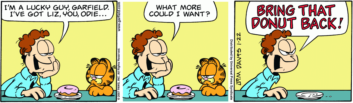 Garfield, January 22, 2007