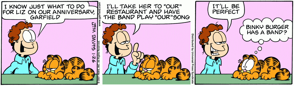 Garfield, January 26, 2007