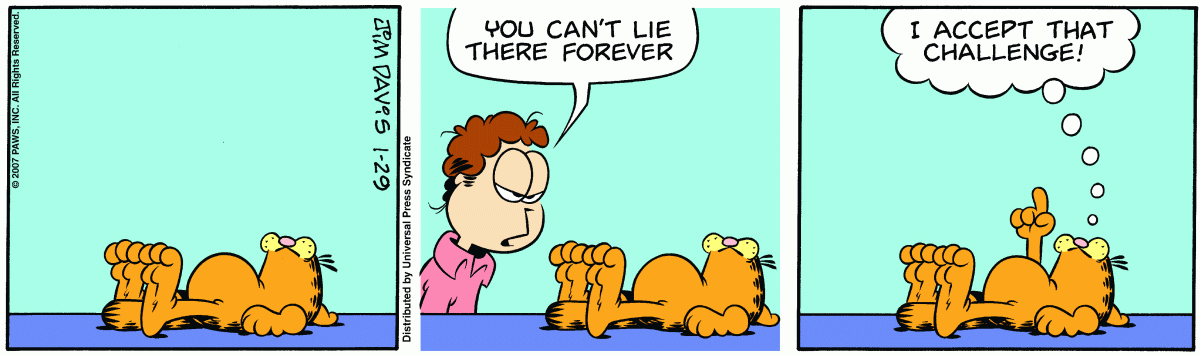 Garfield, January 29, 2007