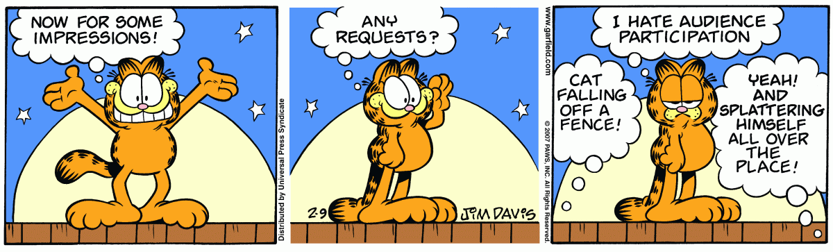 Garfield, February 9, 2007
