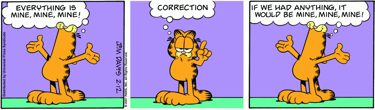 Garfield, February 12, 2007