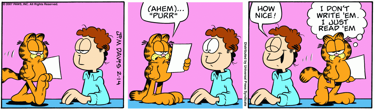 Garfield, February 14, 2007