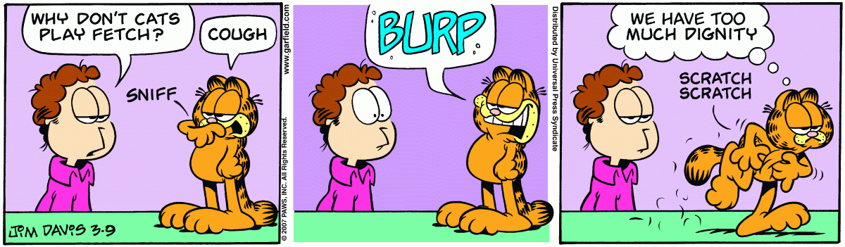 Garfield, March 9, 2007