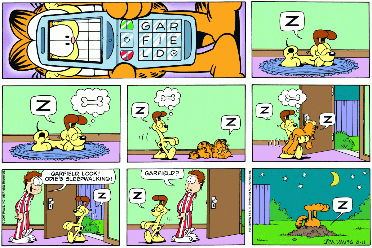 Garfield, March 11, 2007