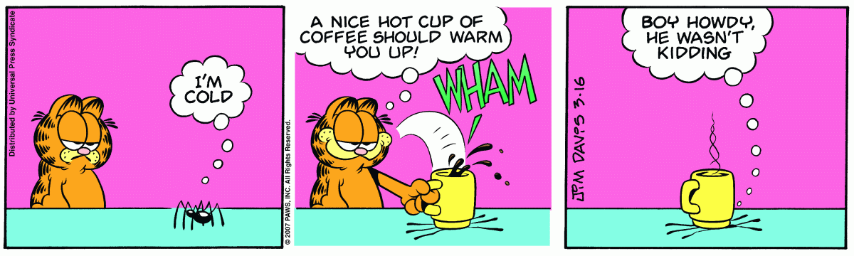 Garfield, March 16, 2007
