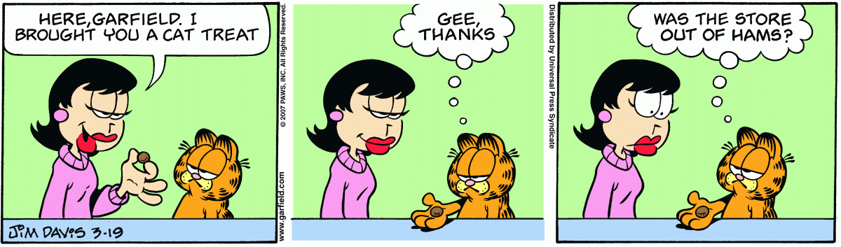 Garfield, March 19, 2007