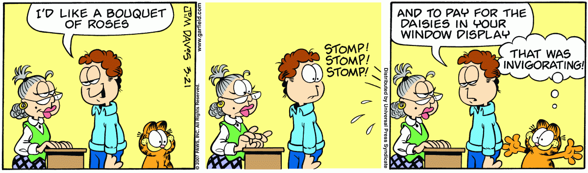 Garfield, March 21, 2007