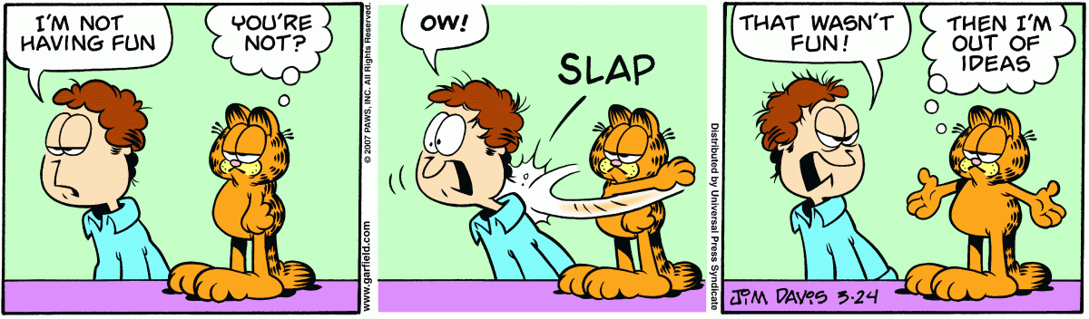 Garfield, March 24, 2007