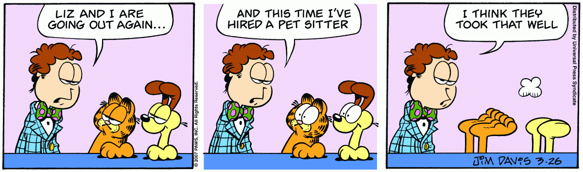 Garfield, March 26, 2007