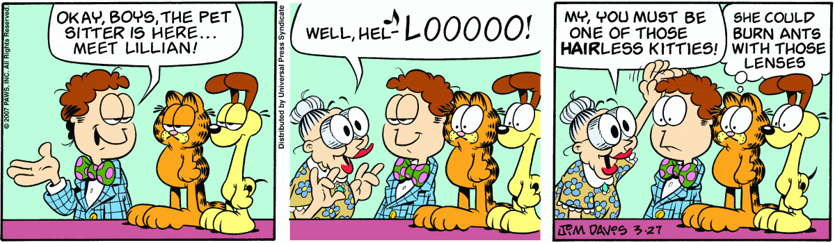 Garfield, March 27, 2007