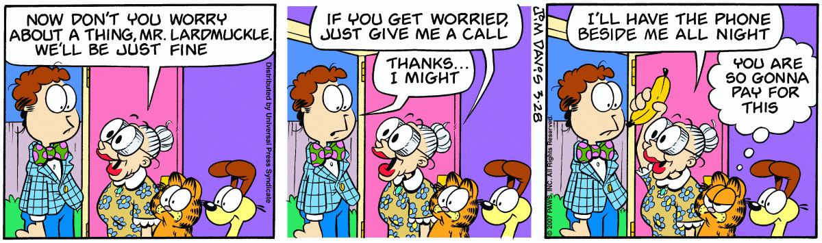 Garfield, March 28, 2007