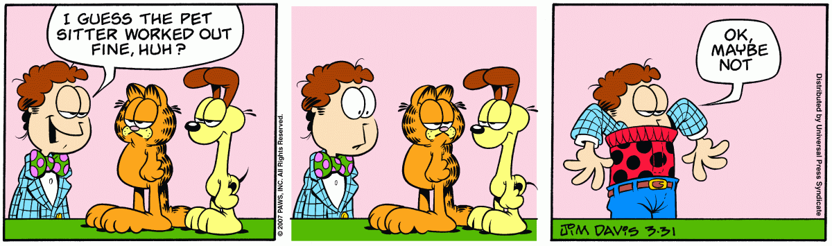 Garfield, March 31, 2007
