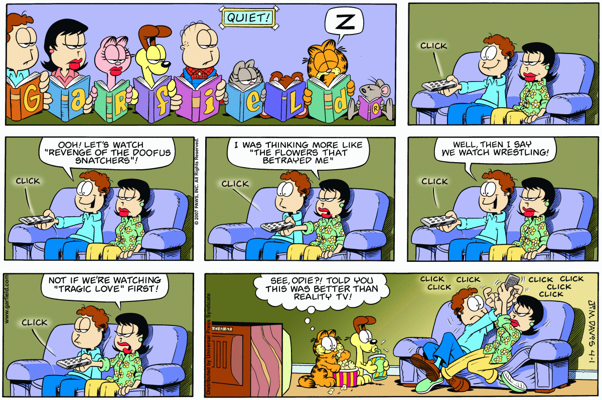 Garfield, April 1, 2007
