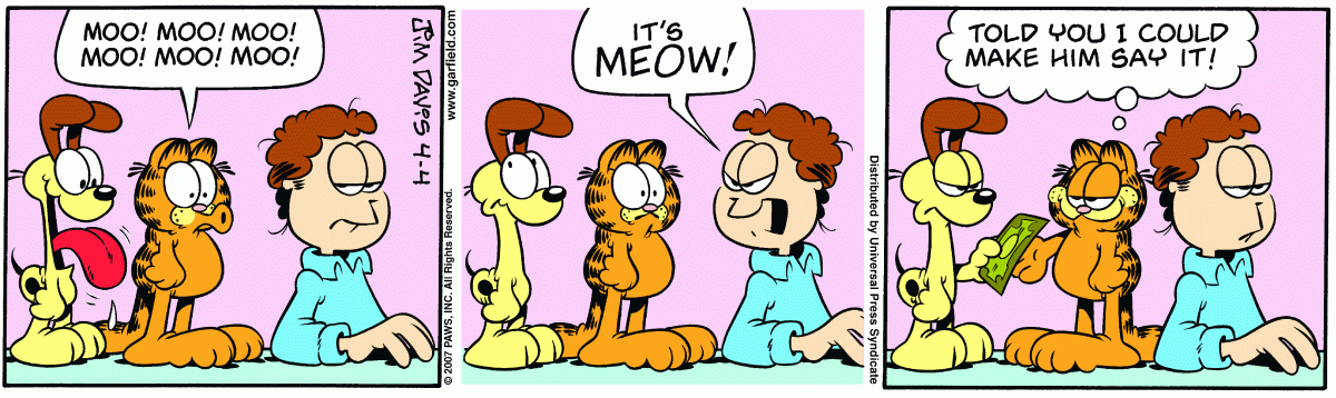 Garfield, April 4, 2007