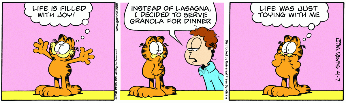 Garfield, April 7, 2007