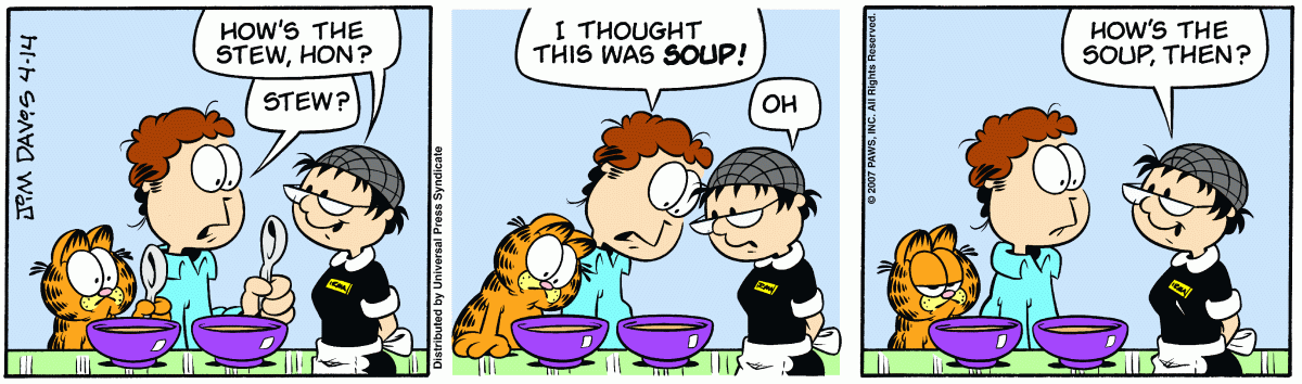 Garfield, April 14, 2007