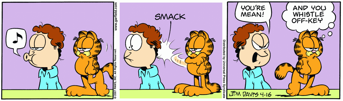 Garfield, April 16, 2007