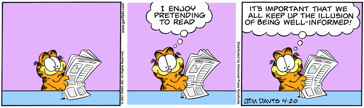 Garfield, April 20, 2007