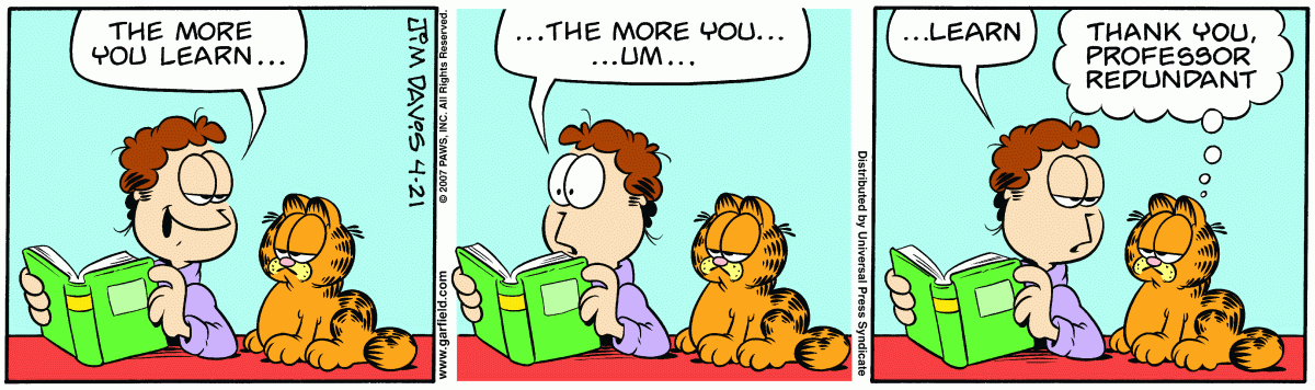 Garfield, April 21, 2007
