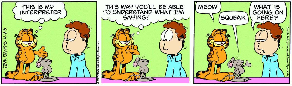 Garfield, April 23, 2007
